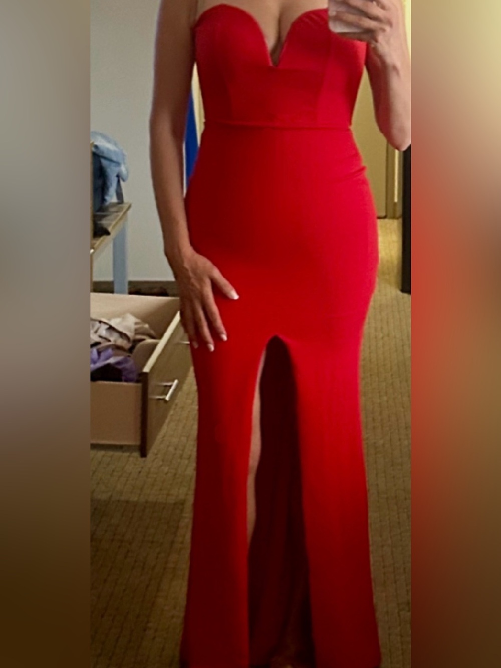 Nookie  red honey gown size large L